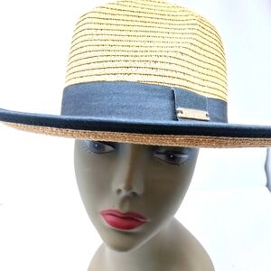 NWT UV Freestyle Black Rimmed Fedora Hat